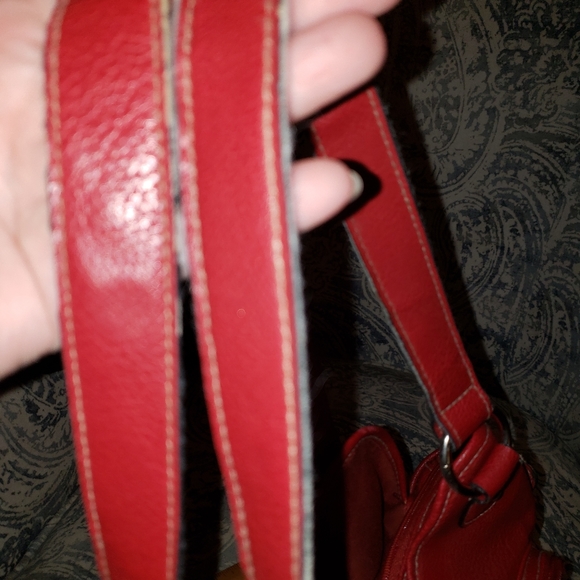 ❤️SOLD!❤️Red Leather Shoulder Purse - Picture 6 of 6
